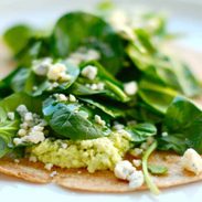 A picture of Edamame Hummus Wrap