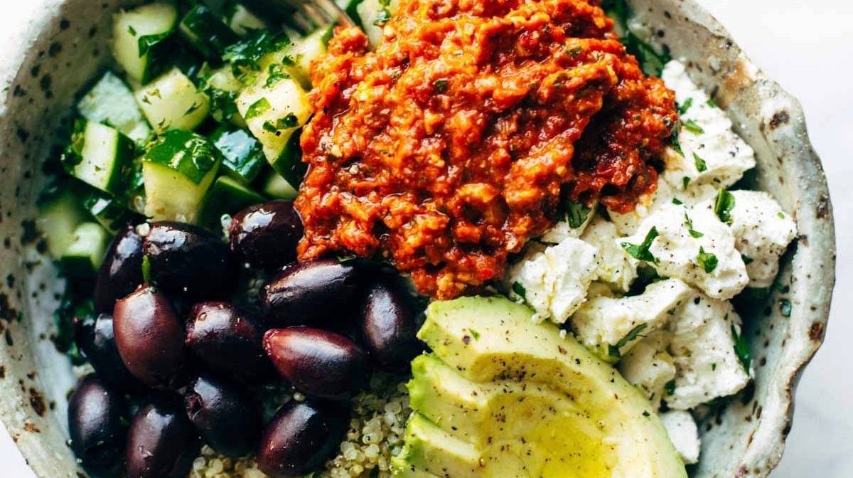Mediterranean Quinoa Bowl.