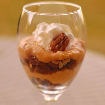 A picture of Pumpkin Pecan Cheesecake Parfaits
