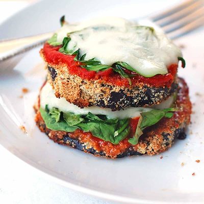 A picture of <span class="fn">Cheesy Baked Eggplant Pizza